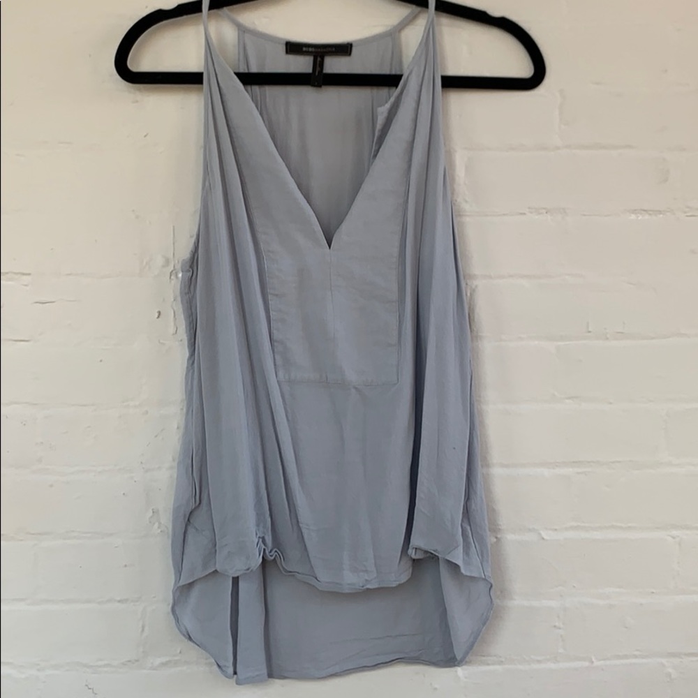 Light blue flowy BCBG Maxazria tank